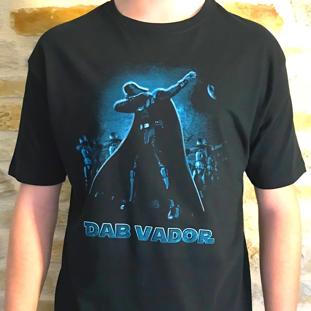 T-shirt humoristique Dab Vador taille XL