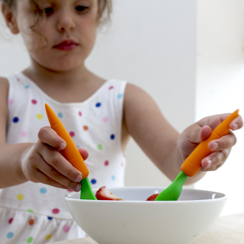 Couverts carottes pour enfant