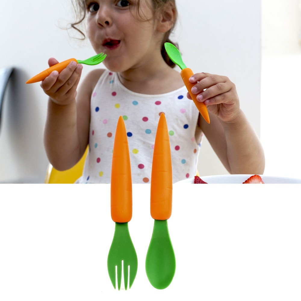 Couverts carottes pour enfant