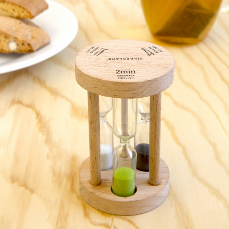 Sabliers 3 temps pour le thé