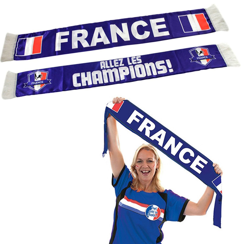 Lot de 2 écharpes de supporter France