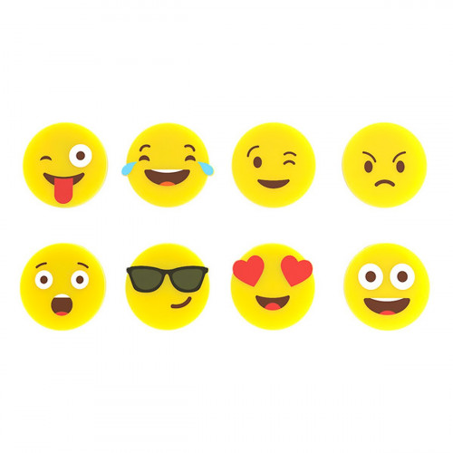 8 Marque-verres Emoji