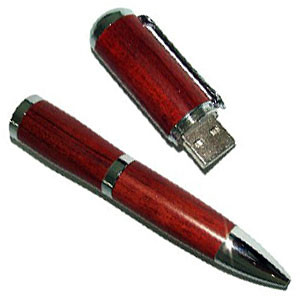 Photo Stylo Clé USB bois 512 mo