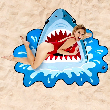 Serviette de plage géante Requin