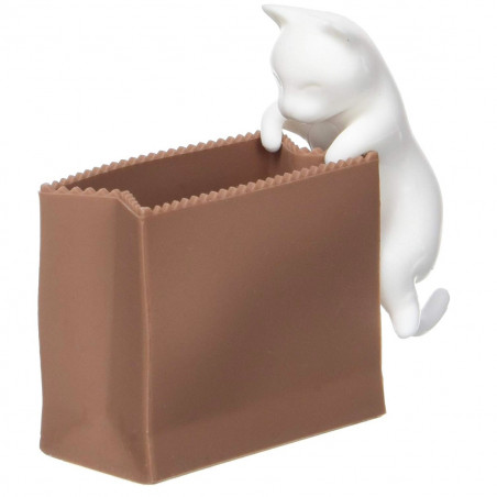 Chat distributeur de trombones