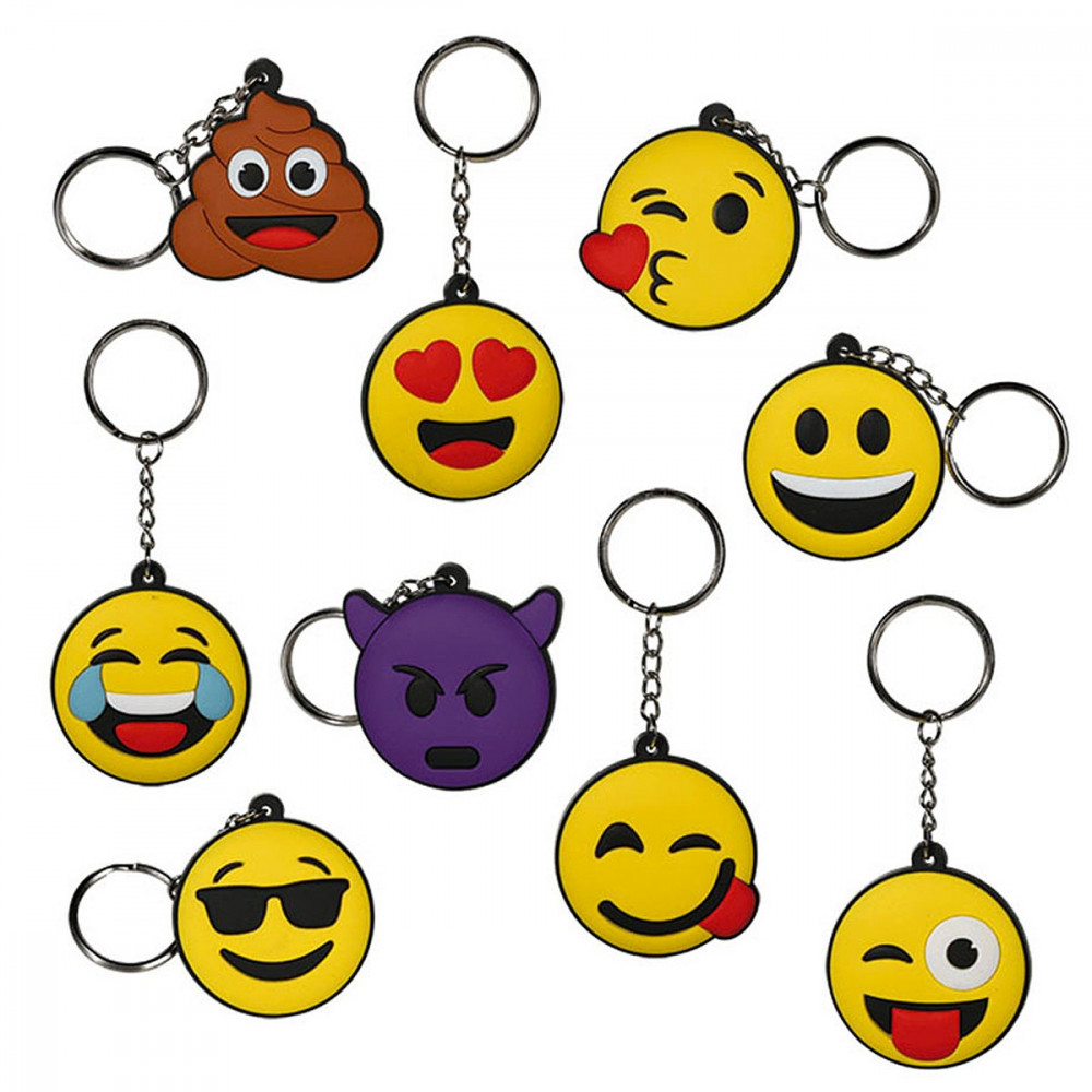 Cadeau utile : Porte-clé Emoji - 3,50 €