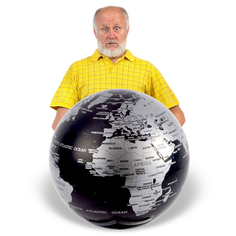 Globe terrestre rotatif en lévitation