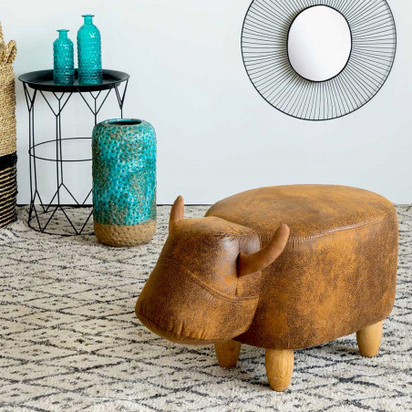 Pouf taureau