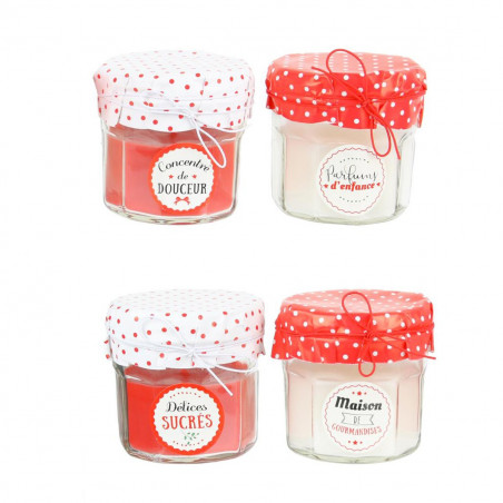 Coffret 4 bougies Pot de confiture