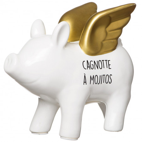 Tirelire cochon cagnotte à mojitos