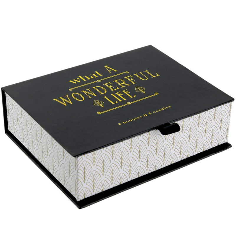 Coffret Home déco 6 bougies vanille
