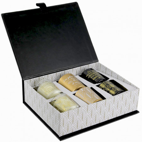 Coffret Home déco 6 bougies vanille