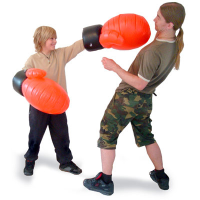 Photo Gants de boxe géants gonflables