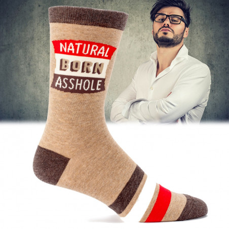 Chaussettes Natural born asshole