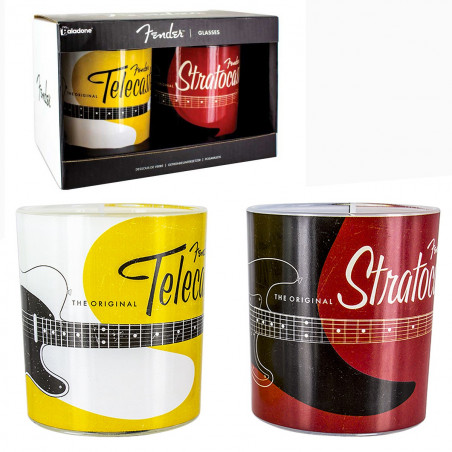Coffret 2 verres Fender