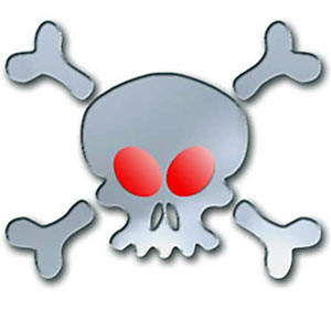 Vente Miroir tête de mort