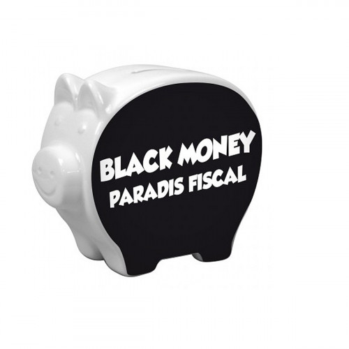 Tirelire cochon Black Money