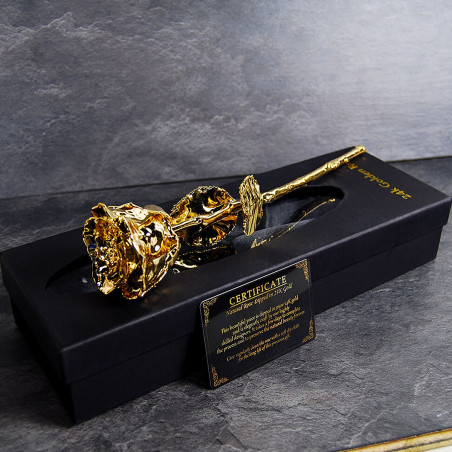 Rose éternelle or 24 carats