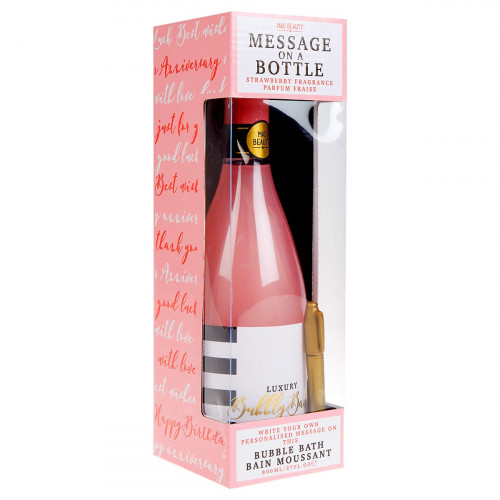 Bain moussant champagne message personnalisable