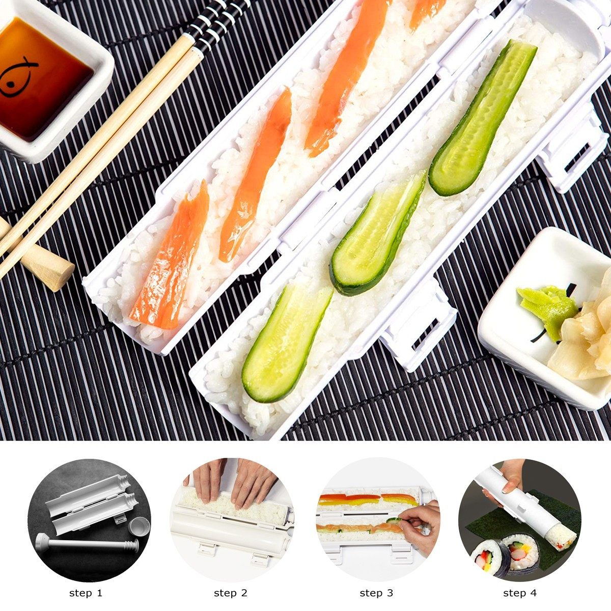 Sushezi® - Perfect sushi - Appareil à sushis et makis à piston