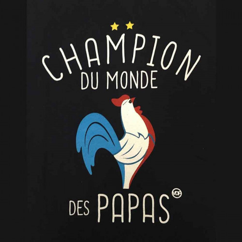 T-shirt humoristique Champion du monde des Papas XL