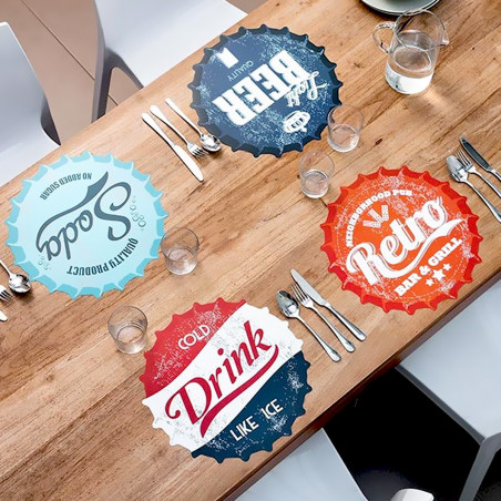 4 sets de table capsules