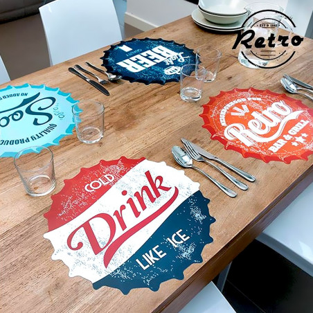 4 sets de table capsules