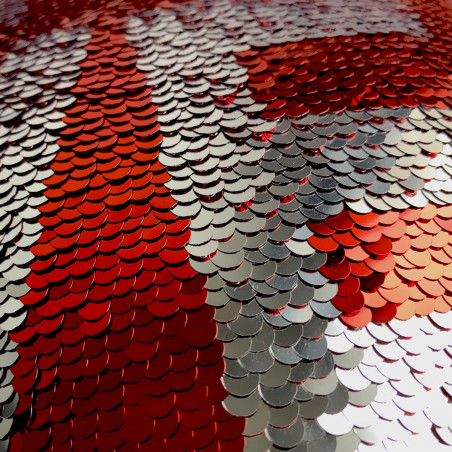 Coussin coeur LOVE sequins