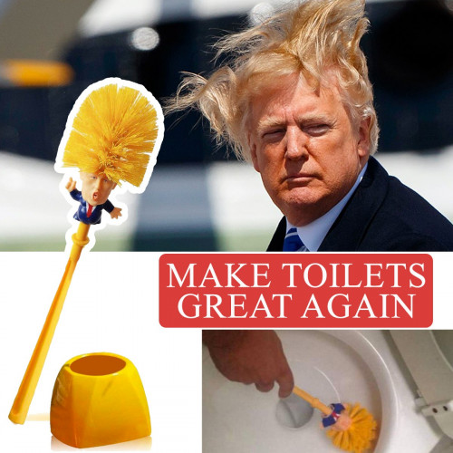Brosse de toilettes Donald Trump