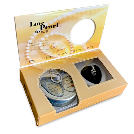 Coffret cadeau collier perle Love