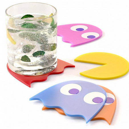 Sous-verres Pac-Man