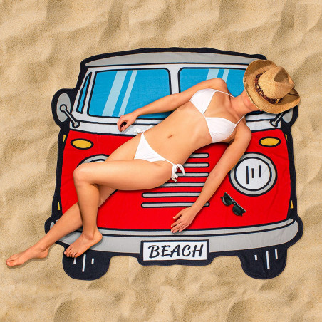 Serviette de plage géante combi VW