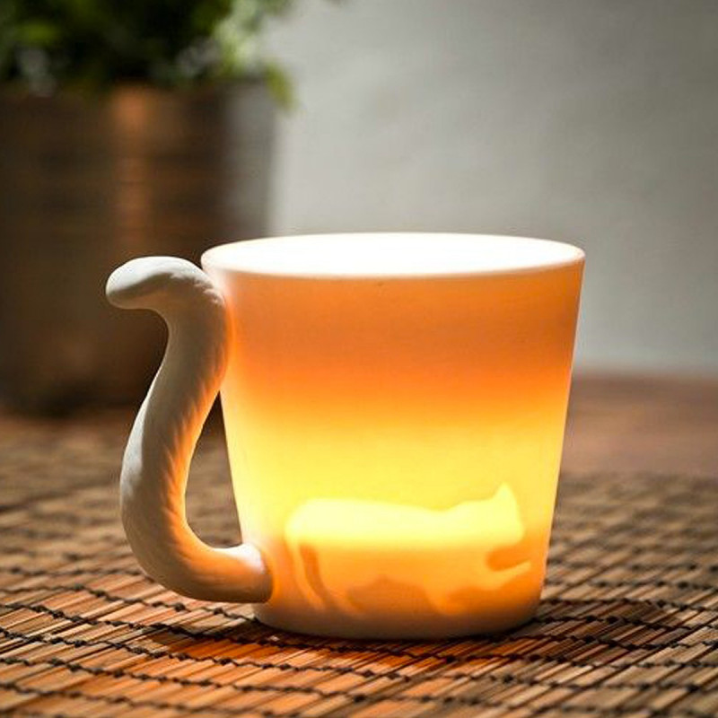 Mug chat photophore