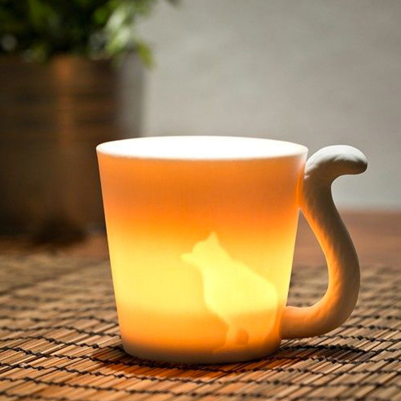 Mug chat photophore