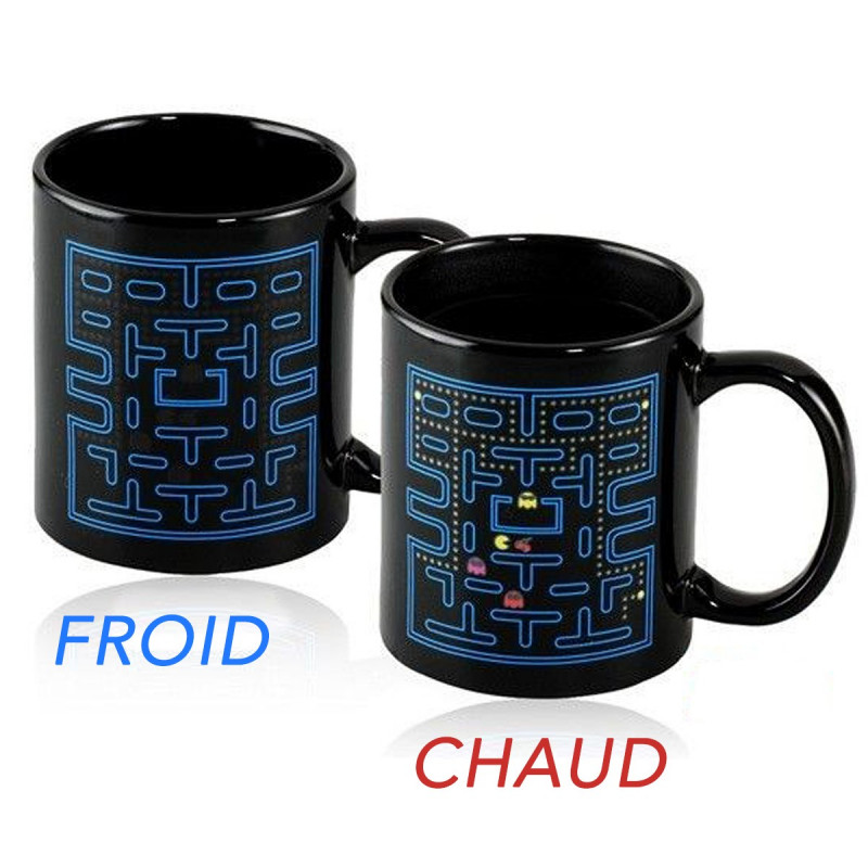 Mug Pac-Man thermoréactif
