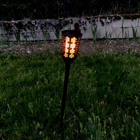 Flambeau solaire led
