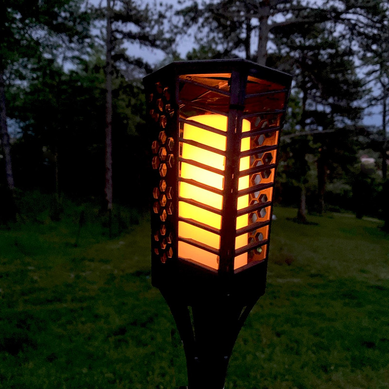 Flambeau solaire led