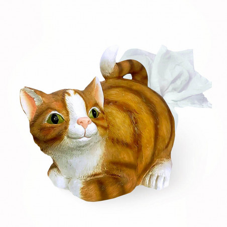 Chat distributeur de mouchoirs