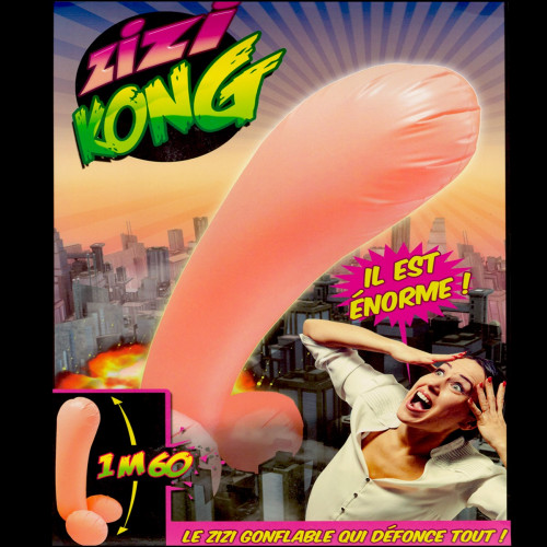 Zizi kong, le pénis  gonflable d'1m60