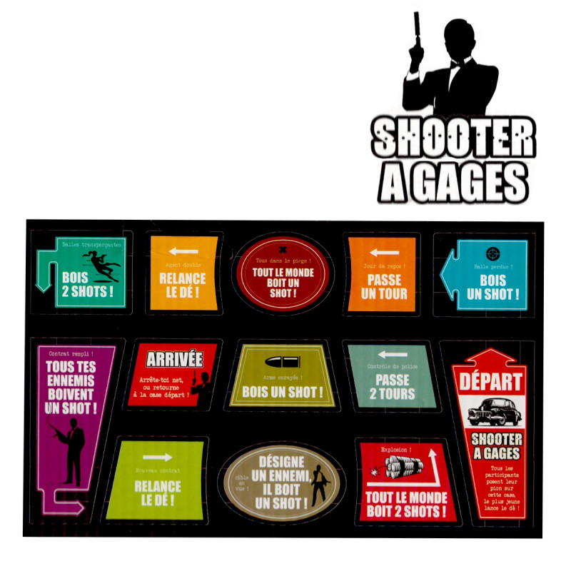 Jeu à boire shooter à gages