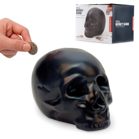 Tirelire crâne noir