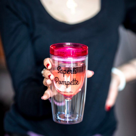 Verre à vin avec couvercle Saperli Pompette