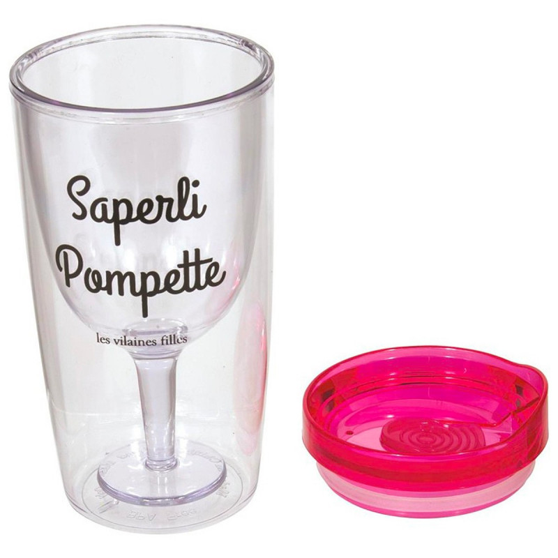 Verre à vin avec couvercle Saperli Pompette