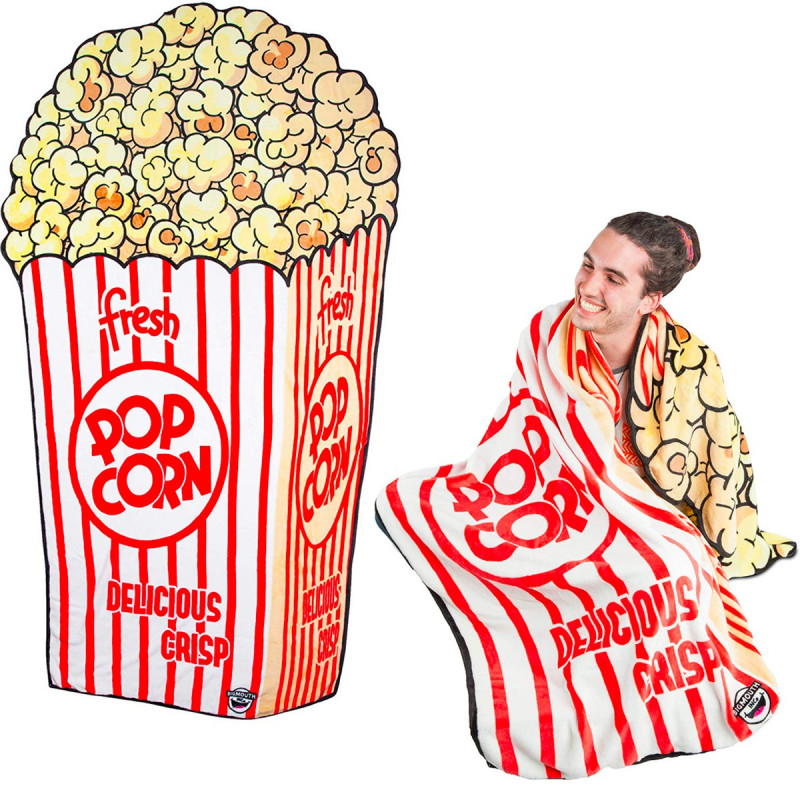 Serviette de plage géante popcorn