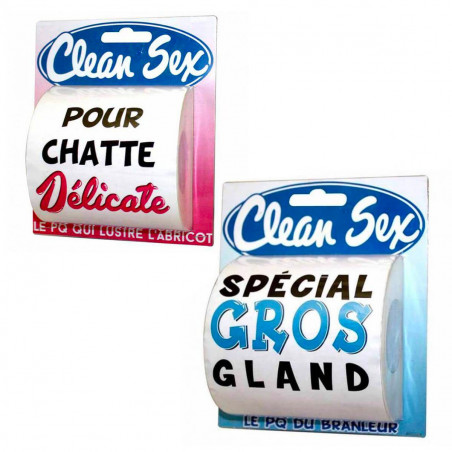 Lot de 2 papiers toilettes Homme/Femme