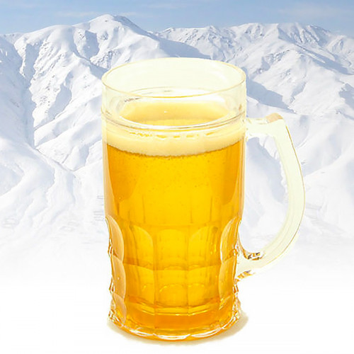 Chope à bière réfrigérée illusion