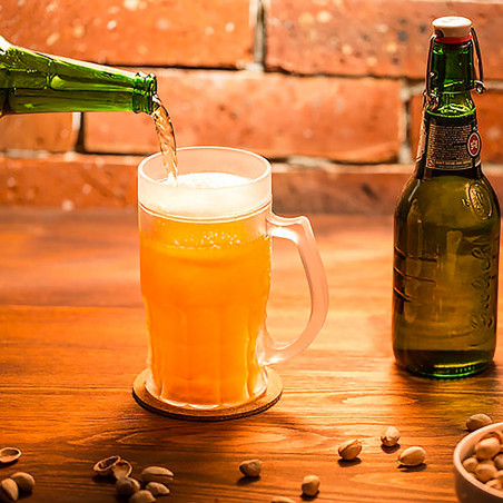 Chope à bière réfrigérée illusion