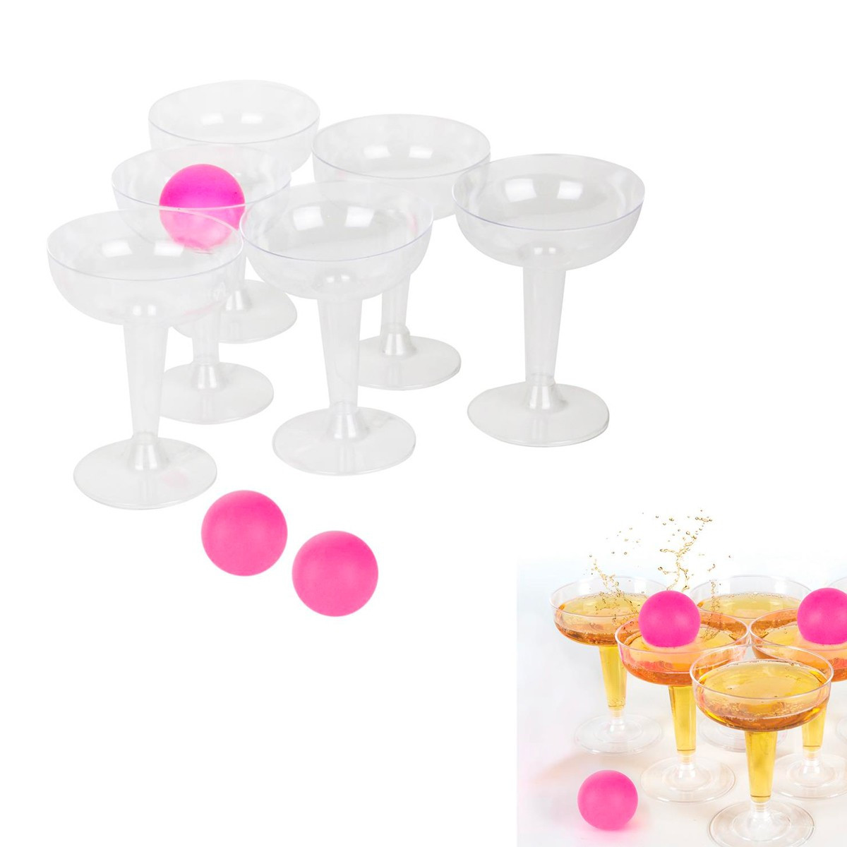 Jeu à Boire Bubble Pong 14pcs - Boisson Alcool Bulle Adulte - 765