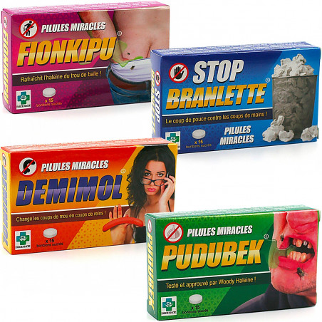 Lot de 8 boîtes Pilules Miracles