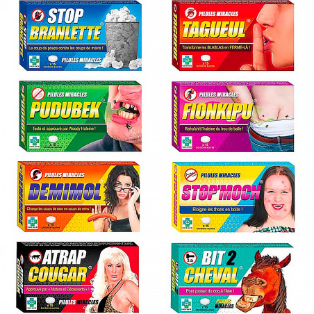 Lot de 8 boîtes Pilules Miracles